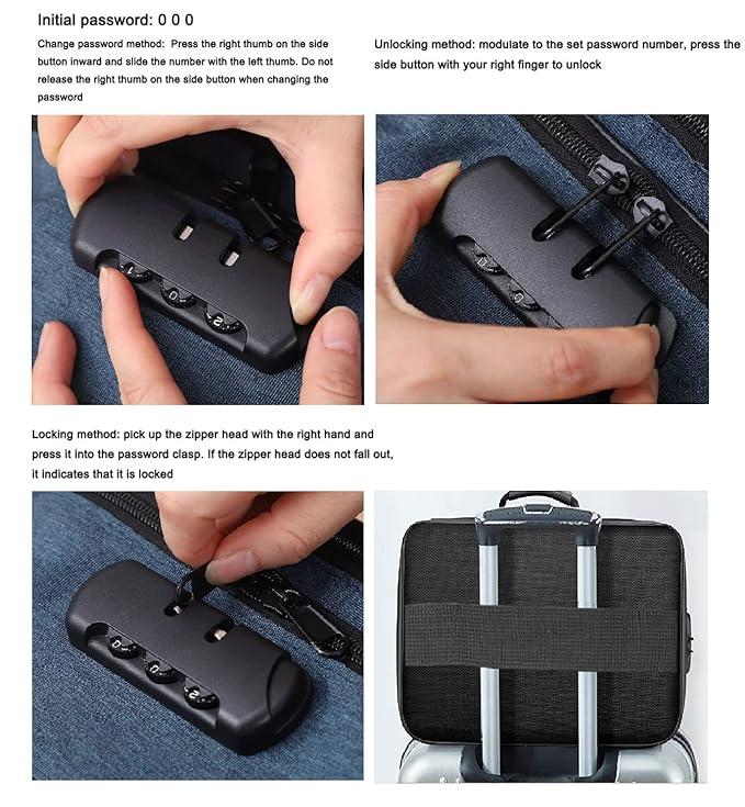 SecureDocs™ Waterproof Travel Document Organizer with Lock