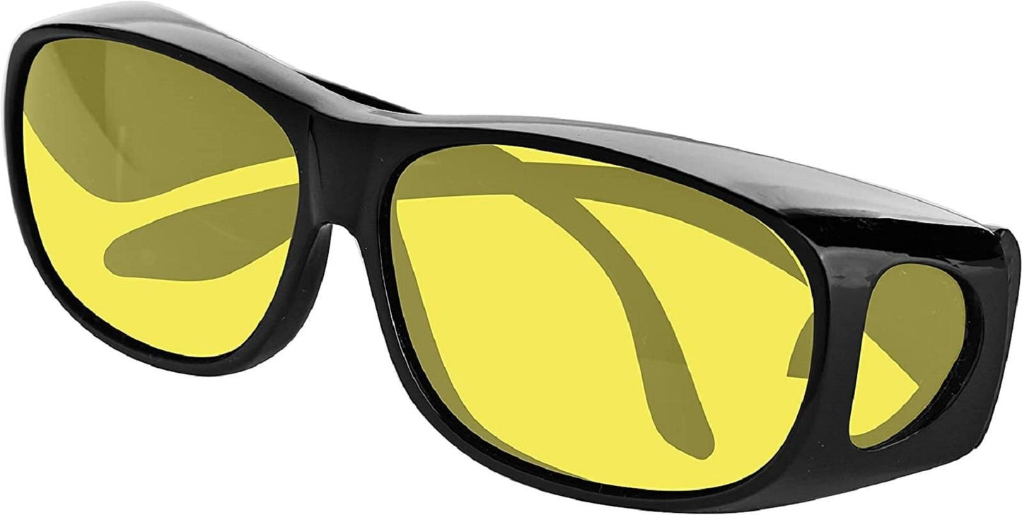 Fidato Day & Night HD Vision Wrap Around Goggles + Free Golden Digital Watch