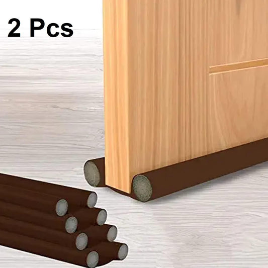 Soundproof Door Draft Guard – Waterproof, Noise-Reducing Fabric Gap Sealer (Pack of 2 – Brown)