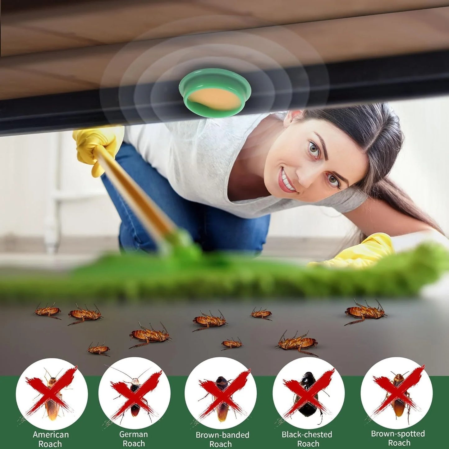 RoachGuard™ Natural Gel - Safe & Powerful Cockroach Killer for Kitchens, Bathrooms & Cabinets