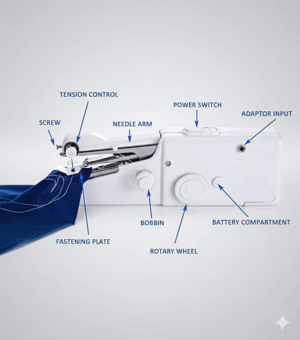 StitchGo™ - Handheld Electric Sewing Machine