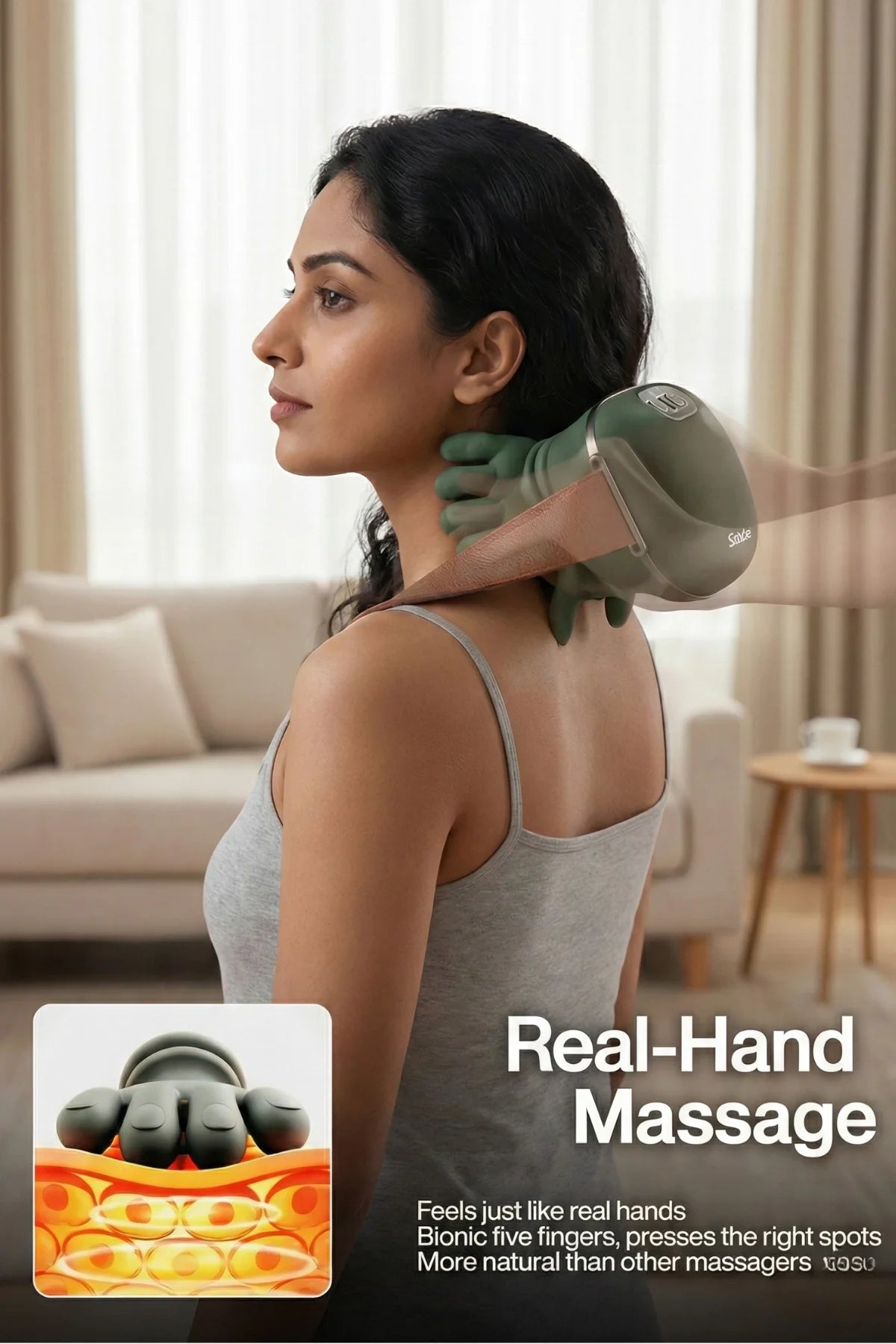 SYNKORA™ Bionic Relief Device (INTRODUCTORY PRICE) - Simulated Human Hand Design for Pain Relief and Muscle Relaxation